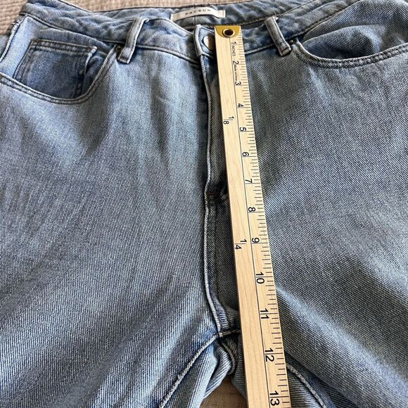 Pacsun Mom Jeans Women Sz 29 Blue Denim High Rise Cotton Zip Fly Cowgirl Western - Picture 12 of 14